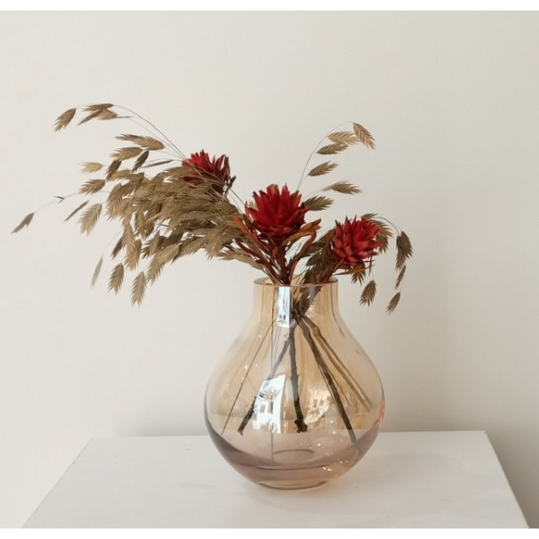 Glasvase in Kolbenform,Serie: ENVIE - Yucca Deko