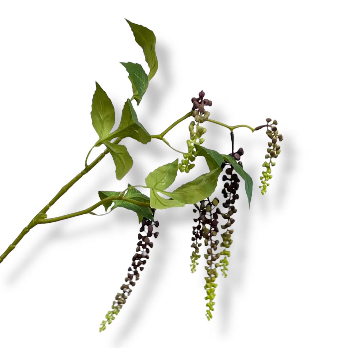 Phytolacca Americana Deep Purple -04 | Seide Künstliche Blütenlänge 65 cm 1pcs - Yucca Deko