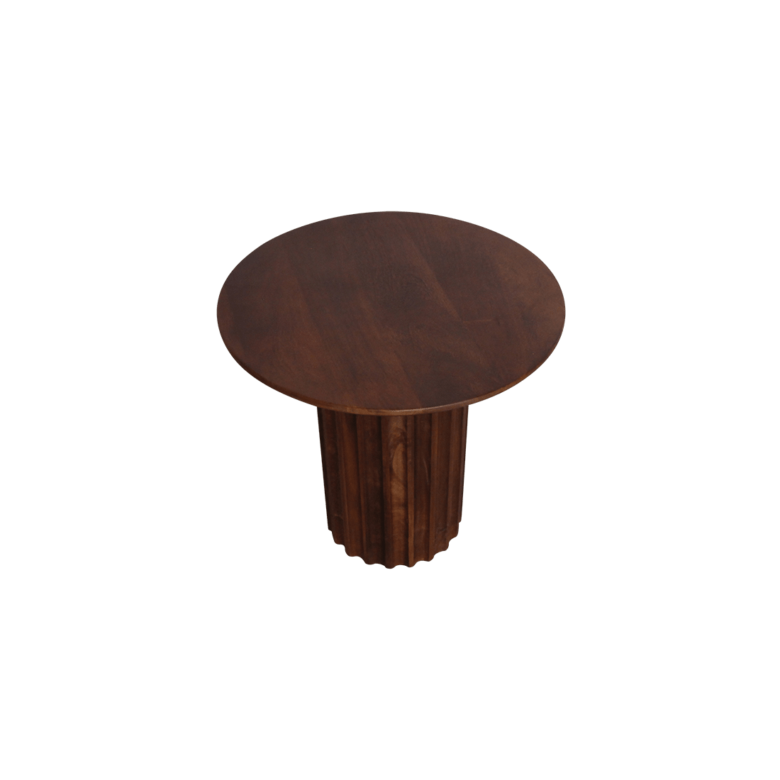 Bullnose Side Table Braun 50 cm - Yucca Deko