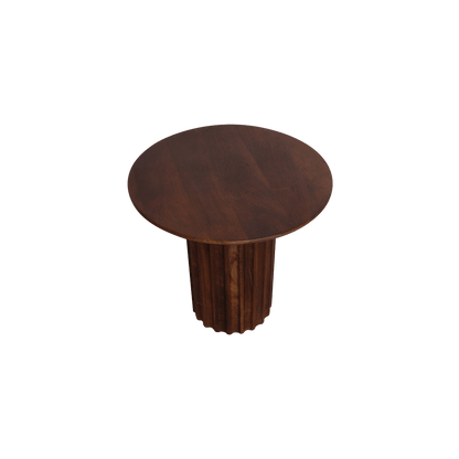 Bullnose Side Table Braun 50 cm - Yucca Deko