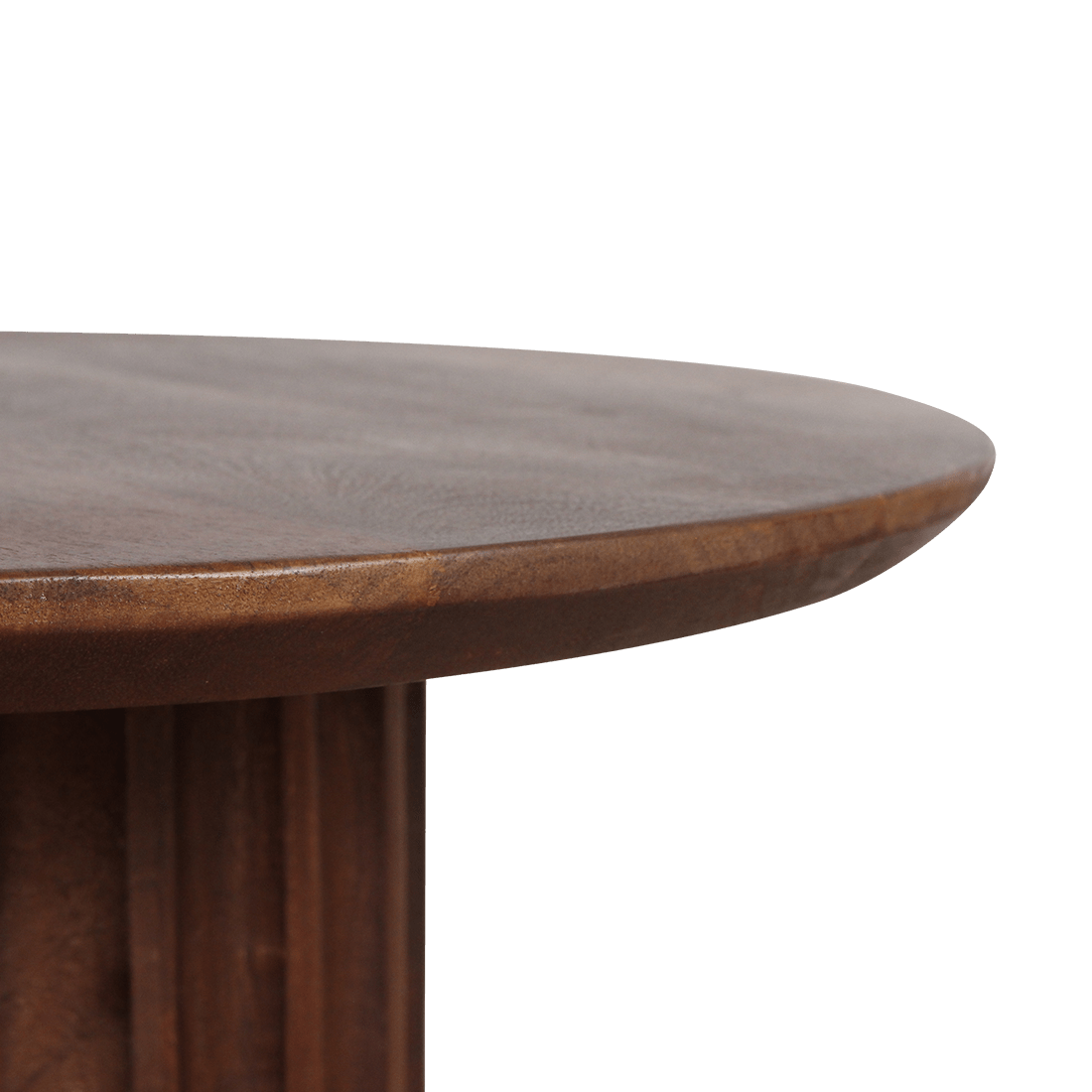 Bullnose Side Table Braun 50 cm - Yucca Deko