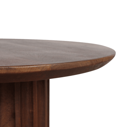 Bullnose Side Table Braun 50 cm - Yucca Deko