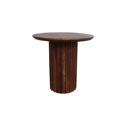 Bullnose Side Table Braun 50 cm - Yucca Deko