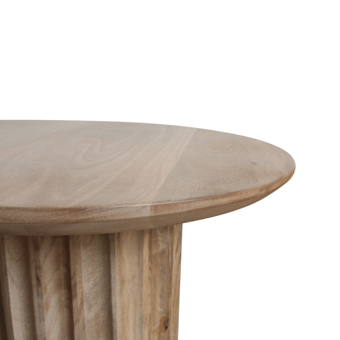 Bullnose Side Table Natural 50 cm - Yucca Deko