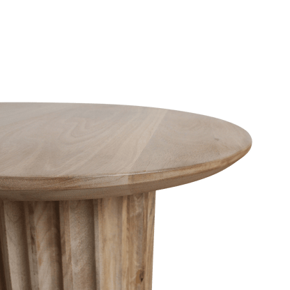 Bullnose Side Table Natural 50 cm - Yucca Deko