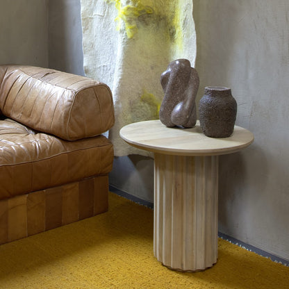 Bullnose Side Table Natural 50 cm - Yucca Deko