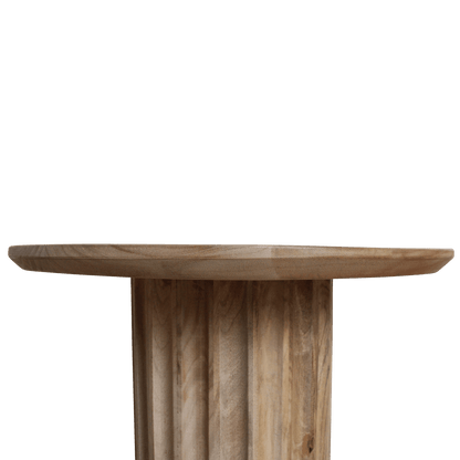 Bullnose Side Table Natural 50 cm - Yucca Deko