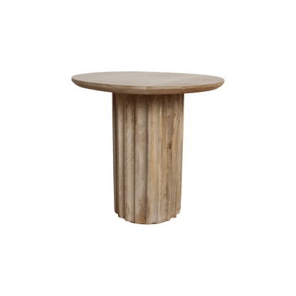 Bullnose Side Table Natural 50 cm - Yucca Deko
