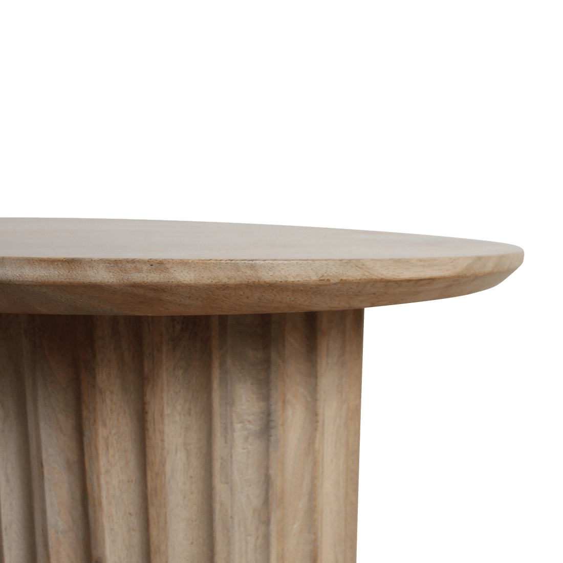 Bullnose Side Table Natural 55 cm - Yucca Deko