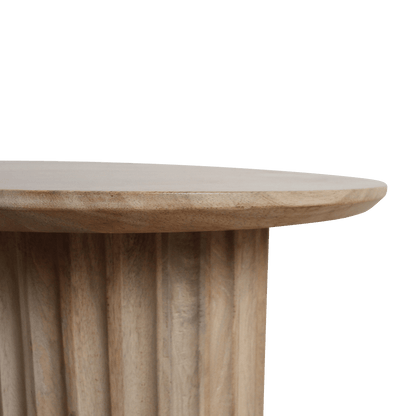 Bullnose Side Table Natural 55 cm - Yucca Deko