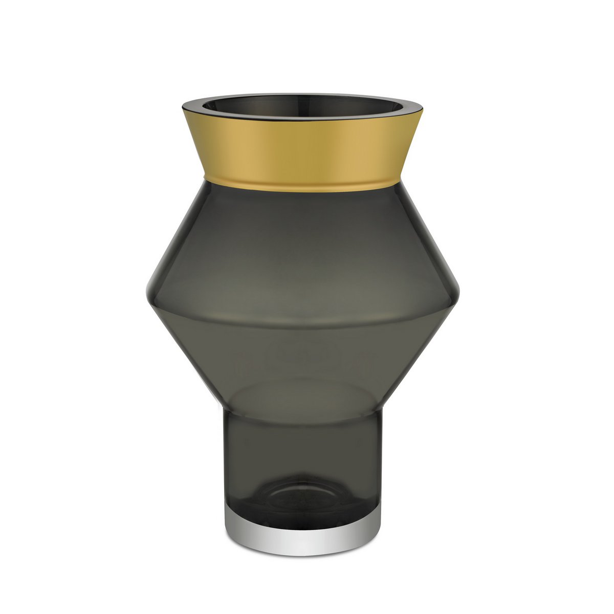 edle Glasvase mit 24k Goldrand, CUZCO - Yucca Deko