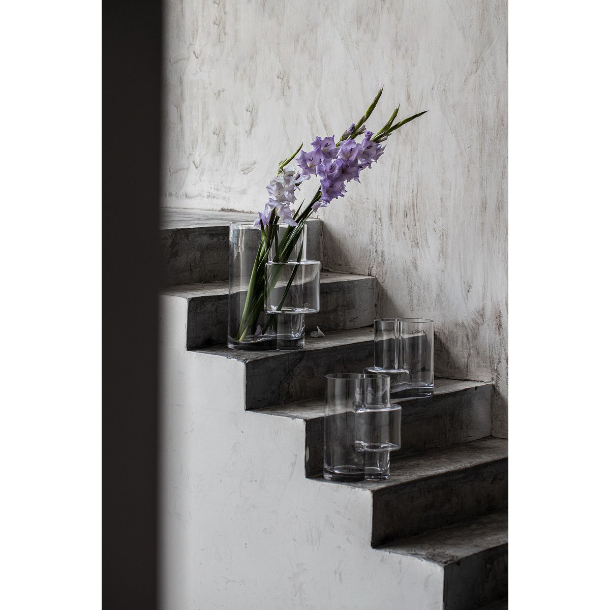 Glasvase von höchst innovativem Design mit konstruktivistischem Touch, FUSION 20 Klarglas - Yucca Deko