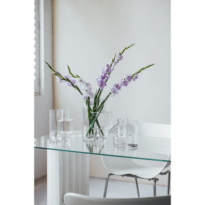 Glasvase von höchst innovativem Design mit konstruktivistischem Touch, FUSION 20 Klarglas - Yucca Deko