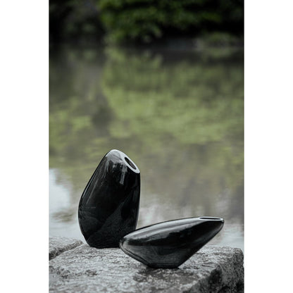 Hohe moderne Vase mit sehr innovativem, schlichtem Design, KOOKY30GR - Yucca Deko