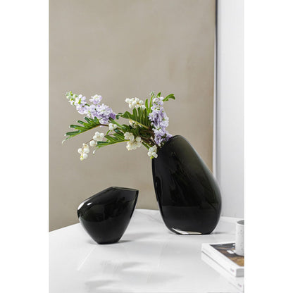Hohe moderne Vase mit sehr innovativem, schlichtem Design, KOOKY30GR - Yucca Deko