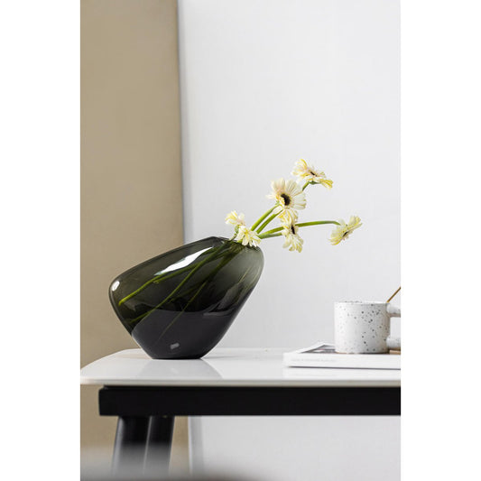 Innovative Designvase, kieselartige organische Form, KOOKY21GR - Yucca Deko