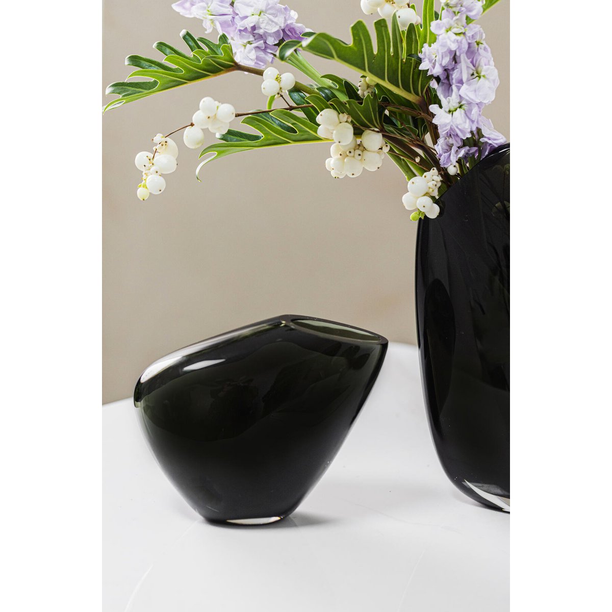Innovative Designvase, kieselartige organische Form, KOOKY21GR - Yucca Deko