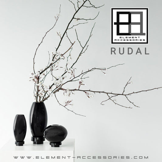 Innovative moderne Vase, Top-Design, Rückseite High-End-Glas. RUD22ZW - Yucca Deko