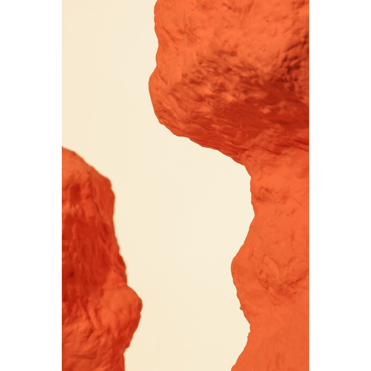 Keramikvase m. Rock-Look in trendigem Orange CHU32OR - Yucca Deko