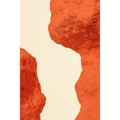 Keramikvase m. Rock-Look in trendigem Orange CHU32OR - Yucca Deko