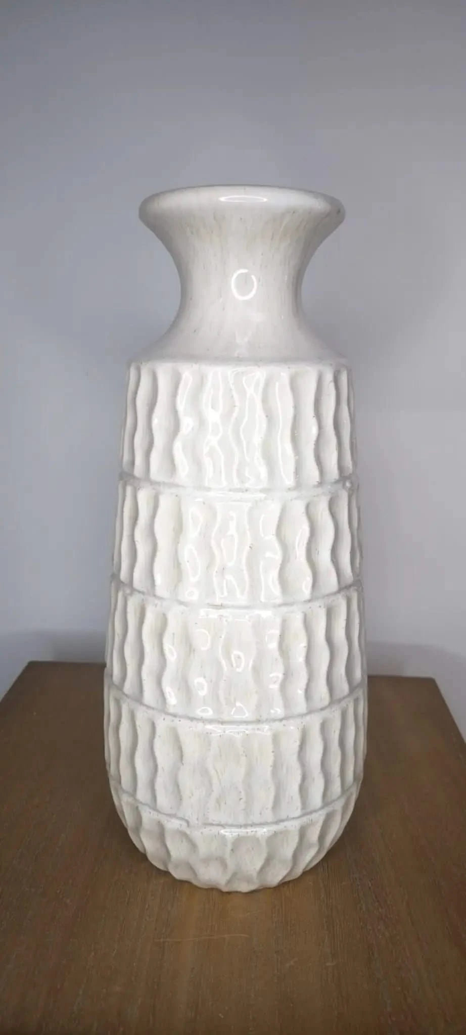 Keramikvase Present Time Beige 38cm Hoch - Yucca Deko