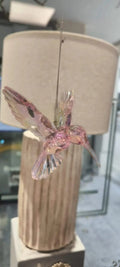 Kolibri Acryl 10cm x 10cm KurtS.Adler Rosa - Yucca Deko