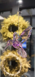 Kolibri Acryl 10cm x 10cm KurtS.Adler Violett - Yucca Deko