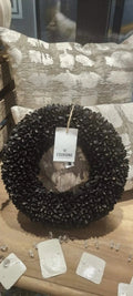 Kranz Bakuli Früchte Couronne Schwarz 40cm - Yucca Deko