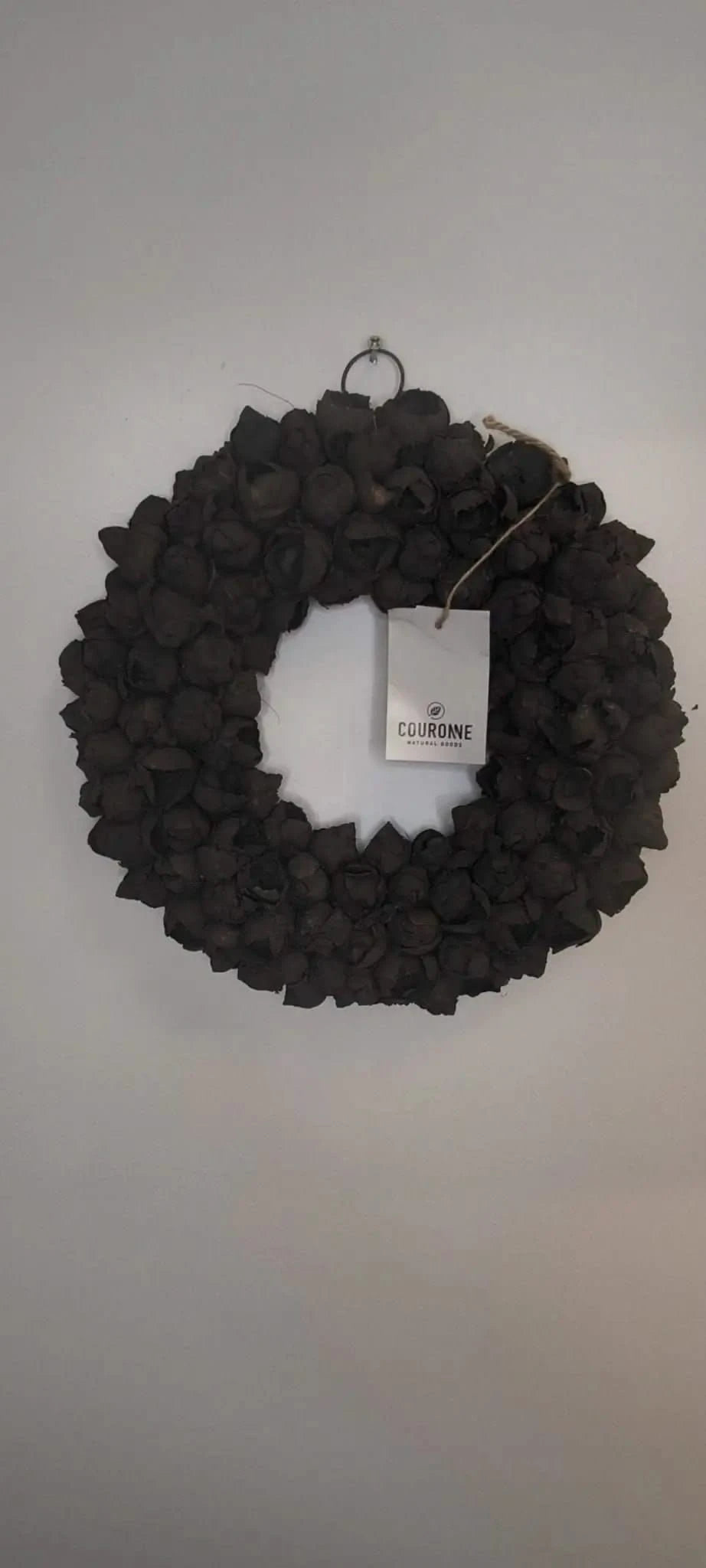 Kranz Coco Fruit 30cm Couronne DunkelGrau - Yucca Deko