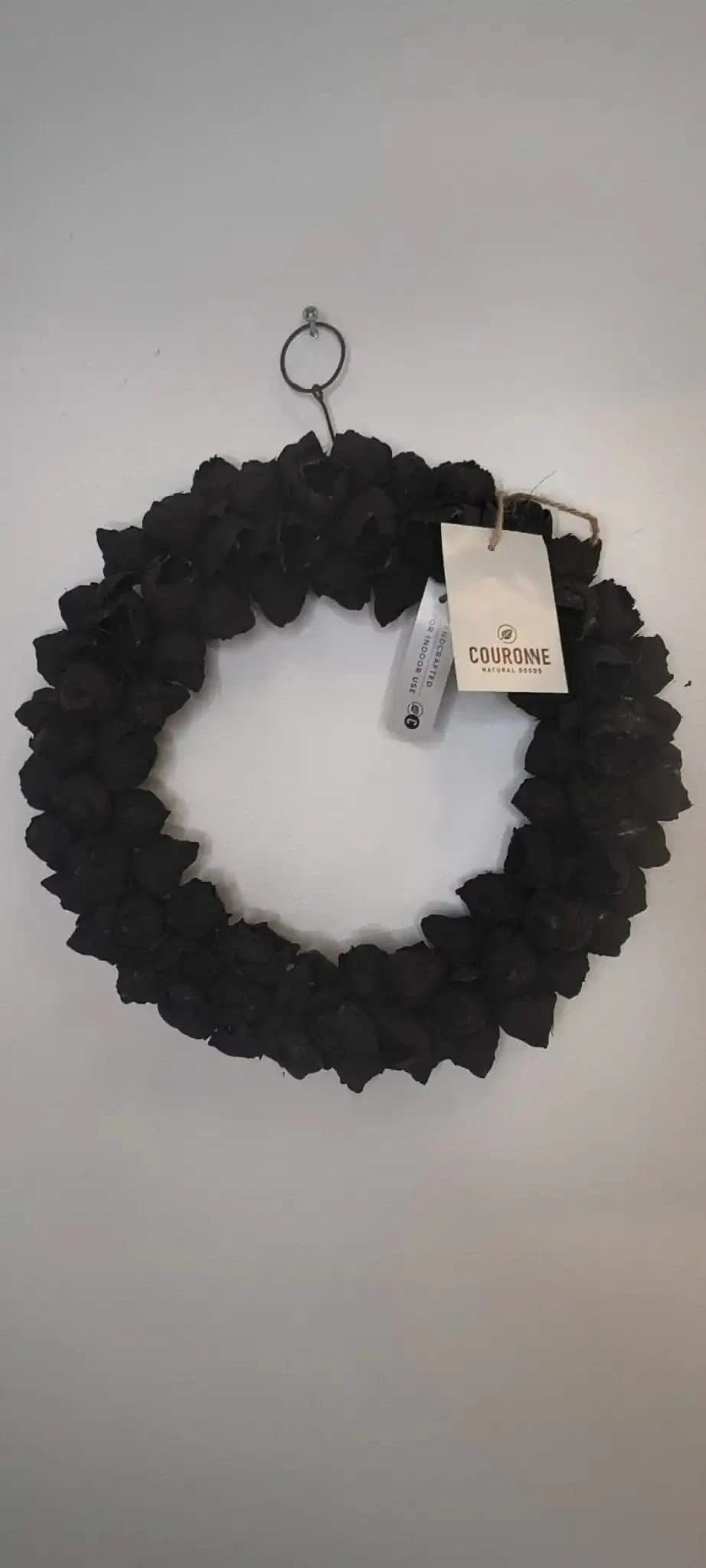 Kranz Coco Fruit Couronne Schwarz 30cm - Yucca Deko