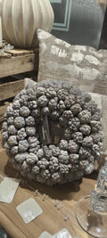 Kranz Kiyafruit Couronne 30cm grau - Yucca Deko