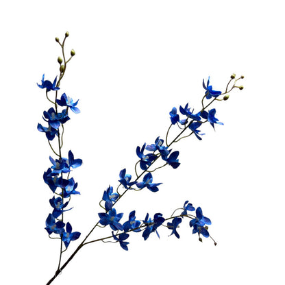 Künstliche Blüten blaue Phalaenopsis | Seide Künstliche Blütenlänge 90 1pcs - Yucca Deko