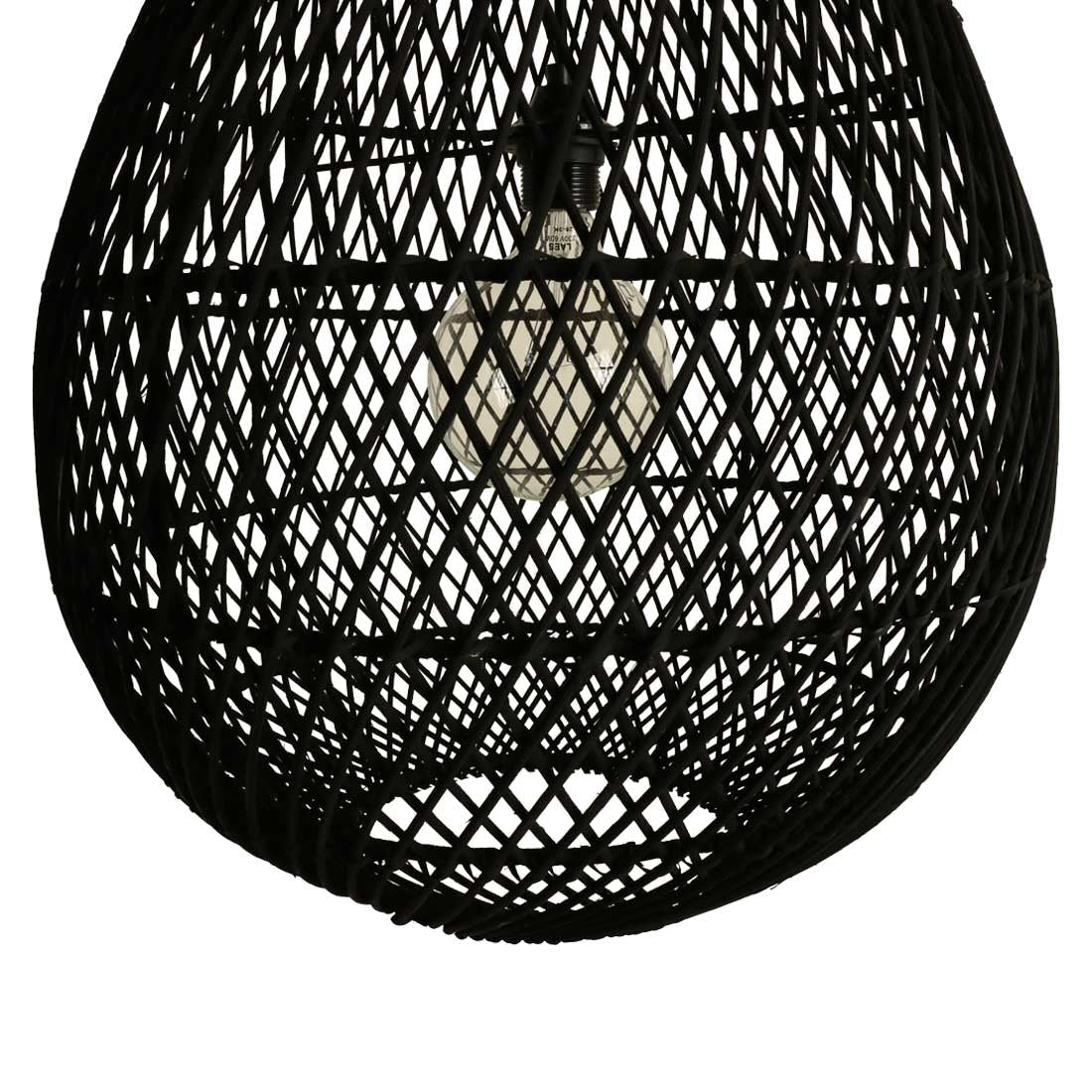 Labyrinth Hanging Lamp fallen schwarz - Yucca Deko