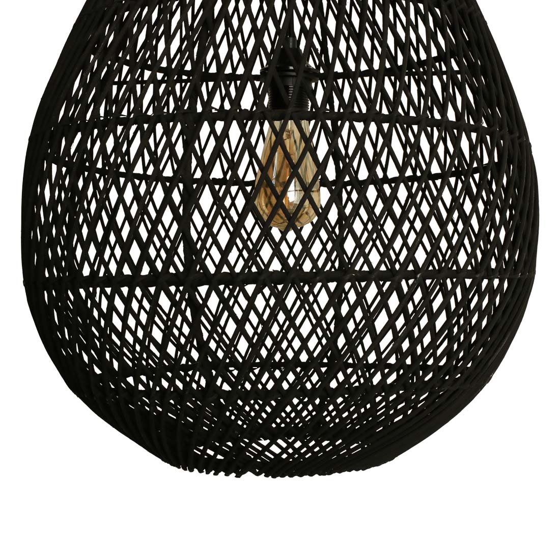 Labyrinth Hanging Lamp fallen schwarz - Yucca Deko