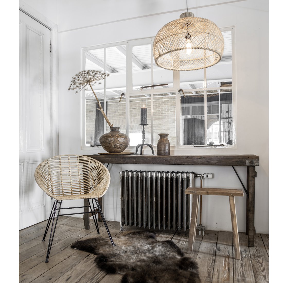 Labyrinth Hanging Lampe Naturel klein - Yucca Deko