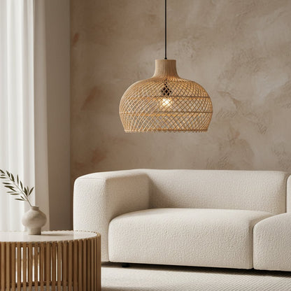 Labyrinth Hanging Lampe Naturel klein - Yucca Deko