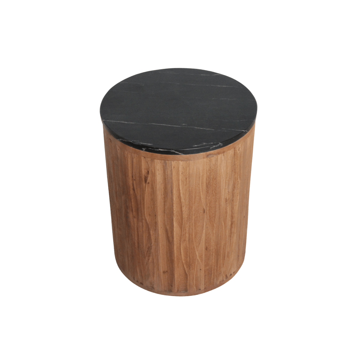 Langkawi Beistelltisch Marmor schwarz - 40x40x50 cm - Yucca Deko