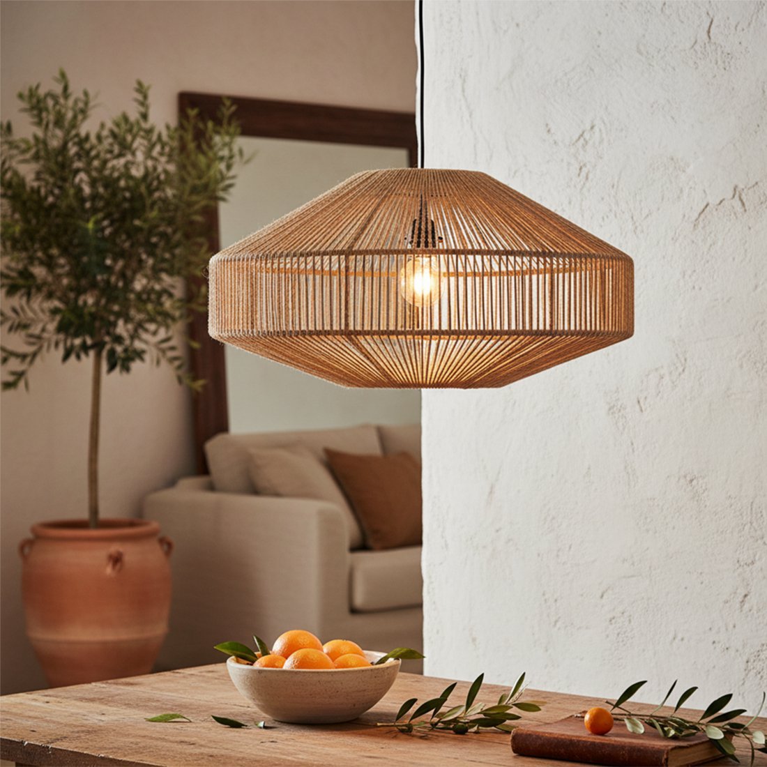 Linea Hanging Lamp Edelstein natürlich - Yucca Deko