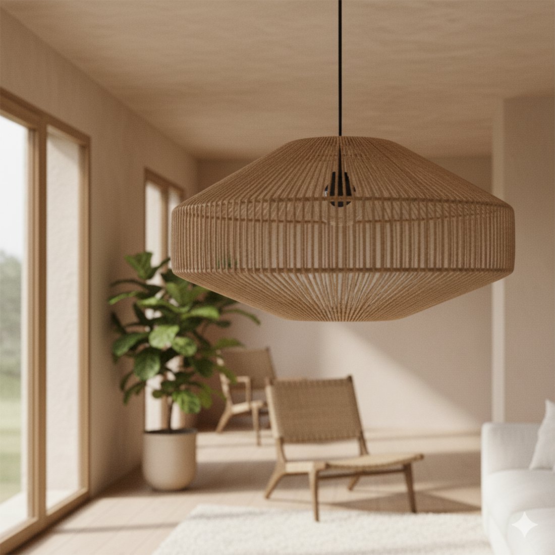 Linea Hanging Lamp Edelstein natürlich - Yucca Deko