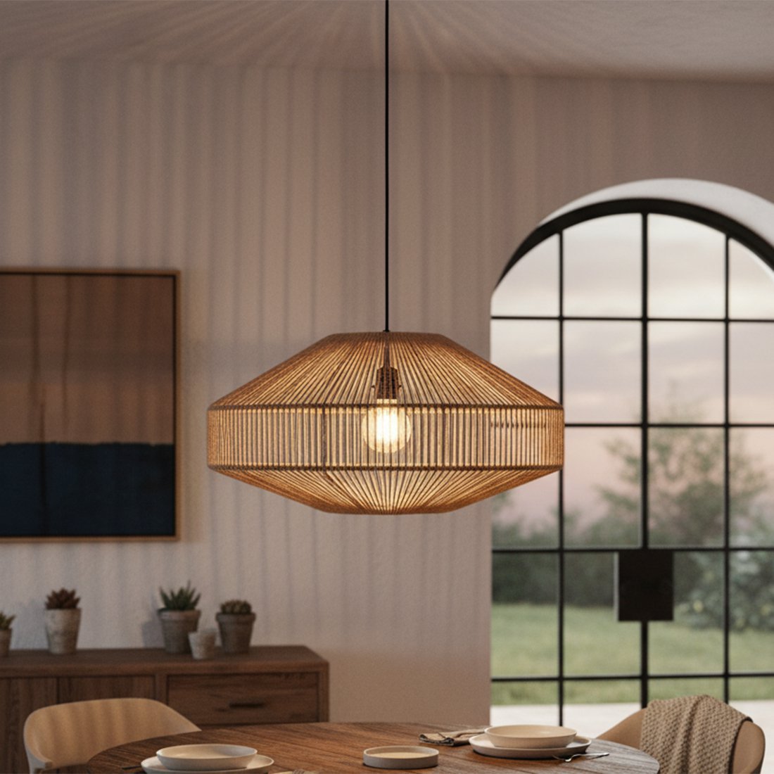Linea Hanging Lamp Edelstein natürlich - Yucca Deko