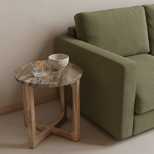 Marmor-Beistelltisch Bizar - 50x50x50 cm - Yucca Deko