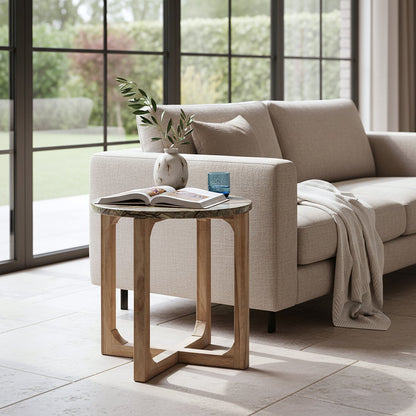 Marmor-Beistelltisch Bizar - 50x50x50 cm - Yucca Deko