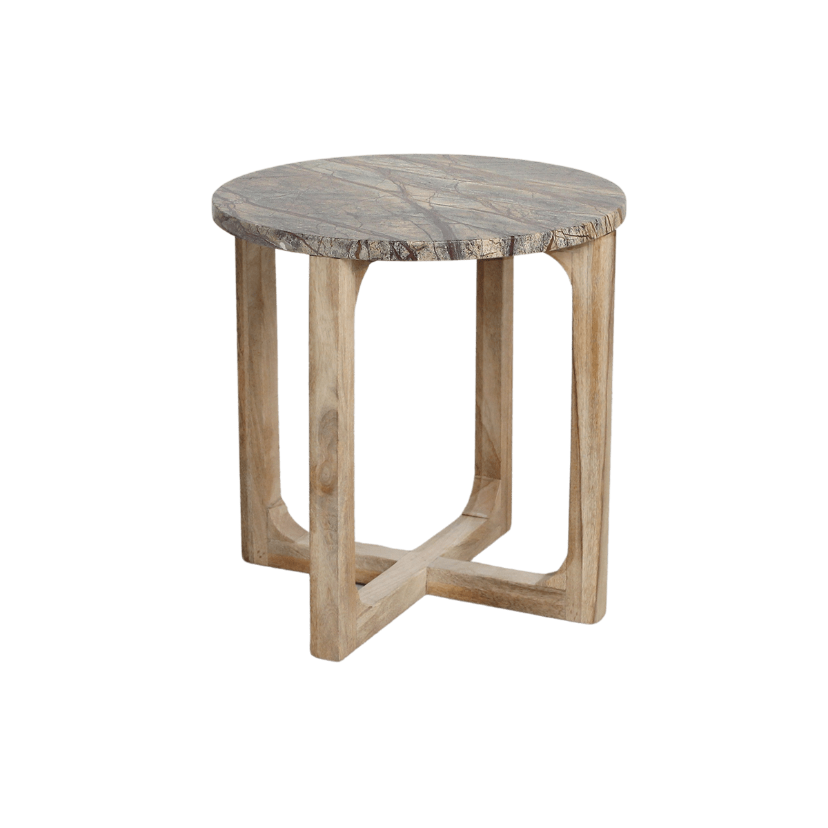 Marmor-Beistelltisch Bizar - 50x50x50 cm - Yucca Deko