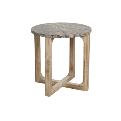 Marmor-Beistelltisch Bizar - 50x50x50 cm - Yucca Deko