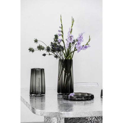 Modern-Classic Luxuriöse große Schale oder Gefäß, stilvolles Design, LENOX 05 Grey - Yucca Deko