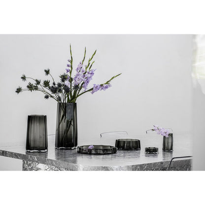 Modern-Classic Luxuriöse große Schale oder Gefäß, stilvolles Design, LENOX 05 Grey - Yucca Deko