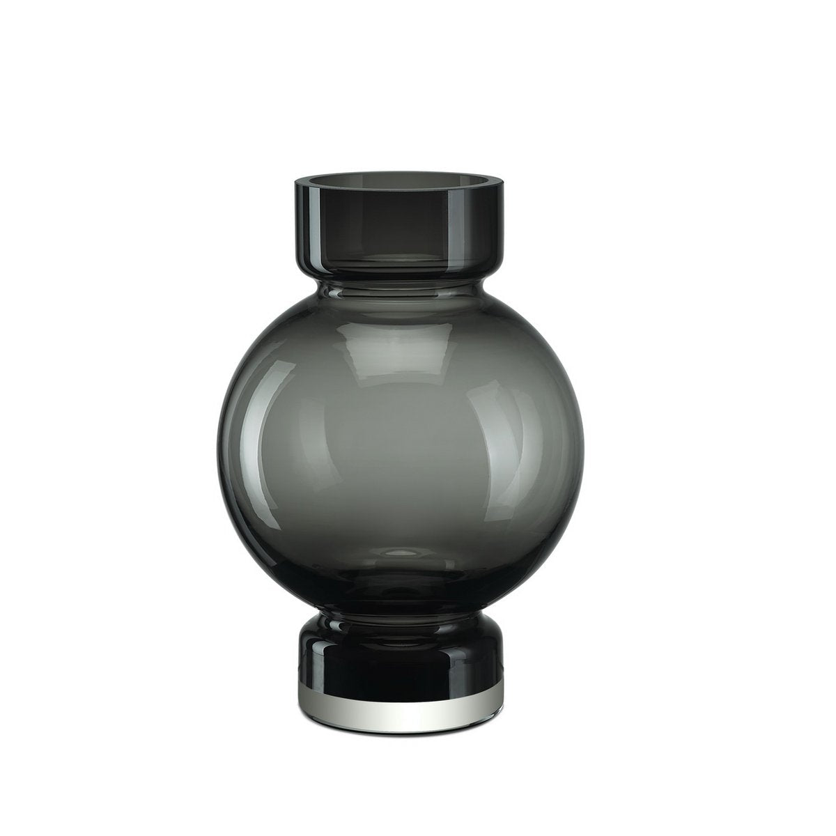 moderne kugelförmige Luxusvase ORURO – 9 mm dickes Glas - Yucca Deko