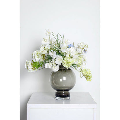 moderne kugelförmige Luxusvase ORURO – 9 mm dickes Glas - Yucca Deko