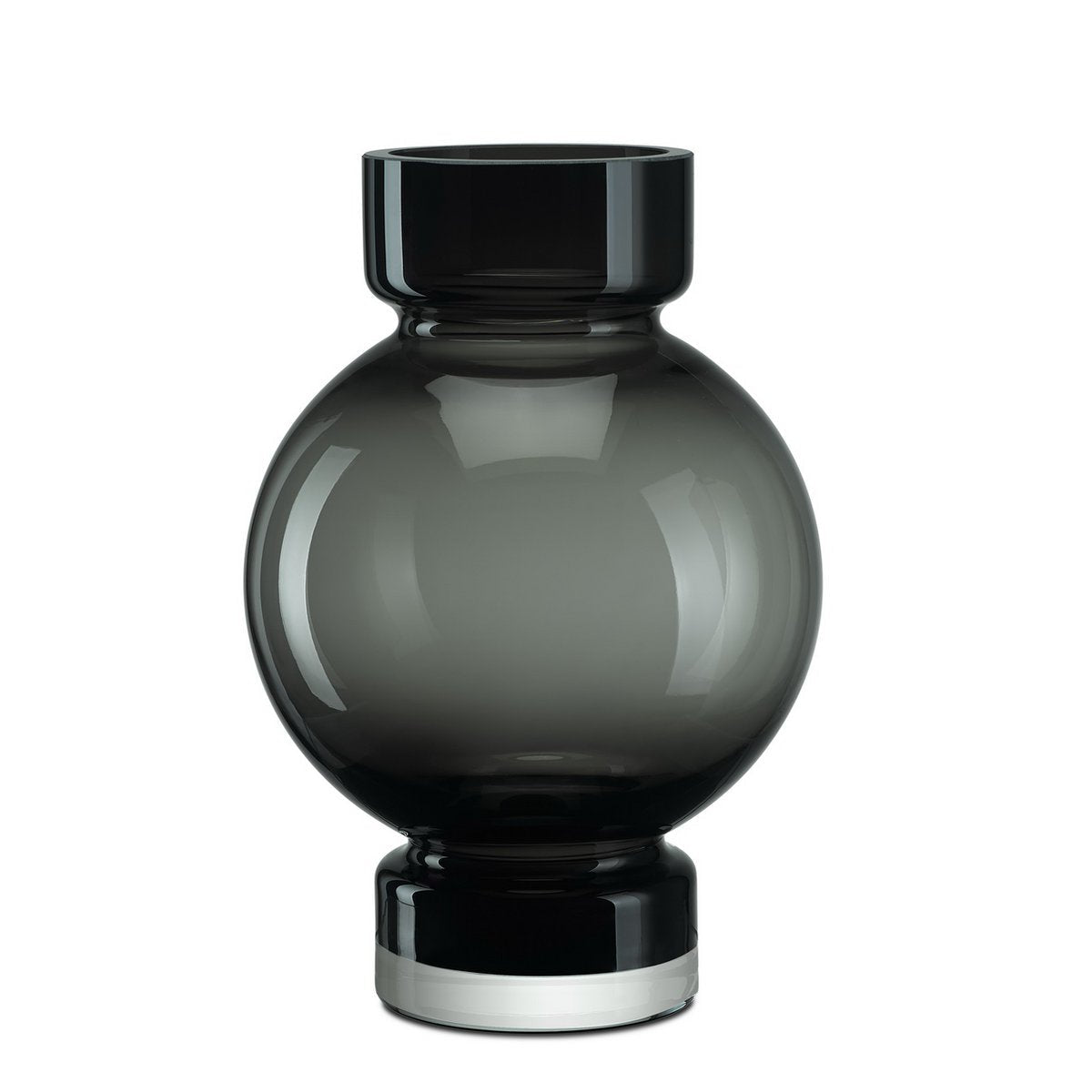 moderne kugelförmige Luxusvase ORURO – 9 mm dickes Glas - Yucca Deko