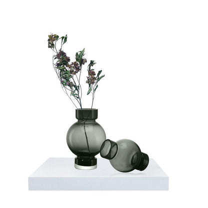 moderne kugelförmige Luxusvase ORURO – 9 mm dickes Glas - Yucca Deko